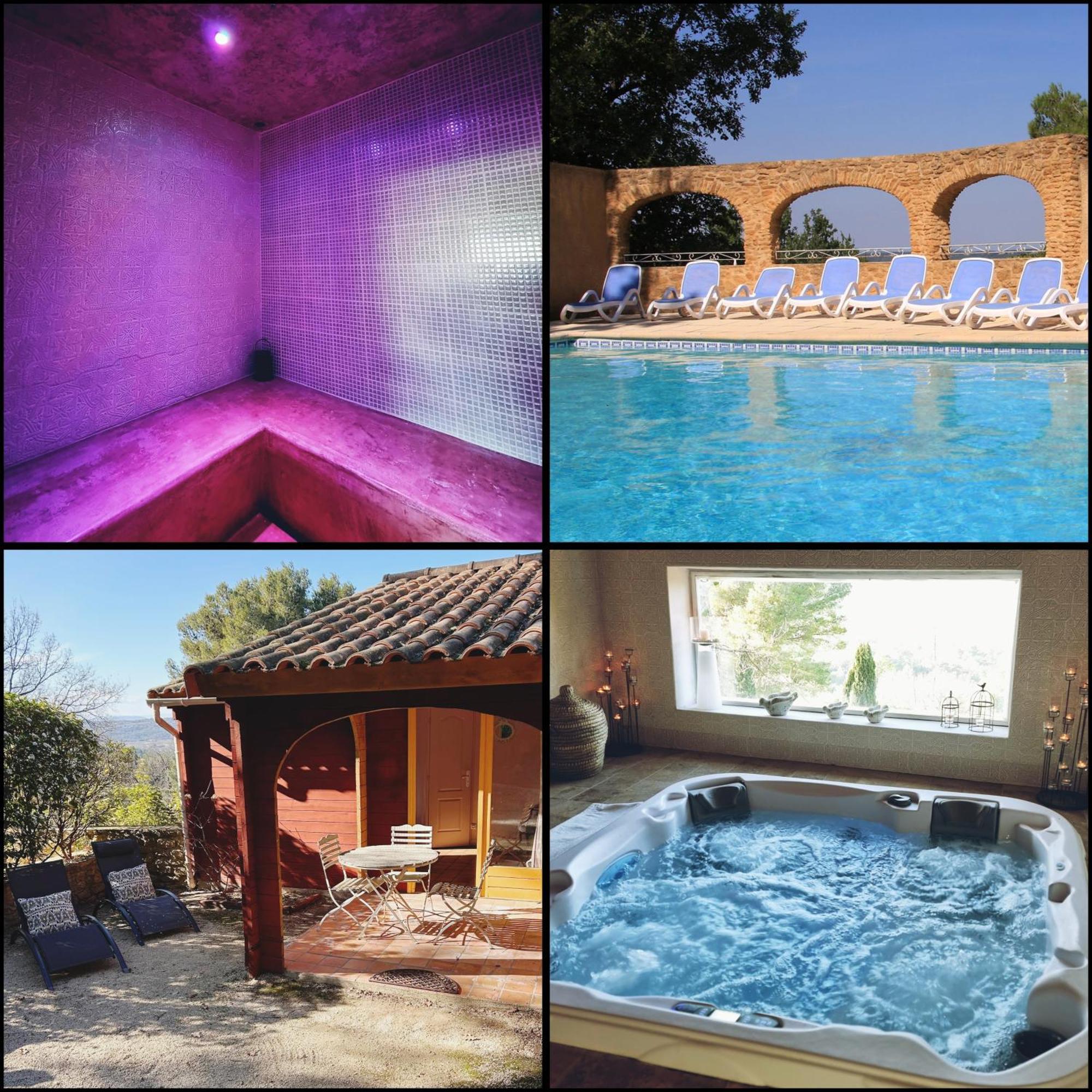 Pousterle De Sabran - Piscine & Hammam Appartement Buitenkant foto